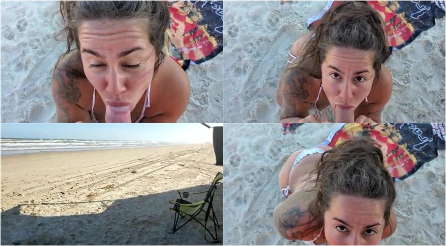 Misty Meaner - Public beach dick sucking