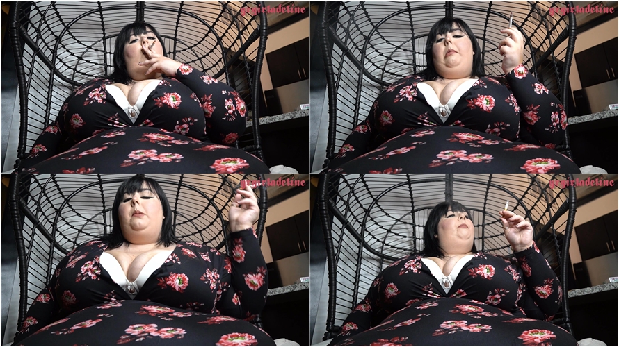 ssbbw adeline - SSBBW Smoking in a Tight Bra